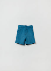 Ovs Kids Boy Lyocell And Linen Shorts With Pockets