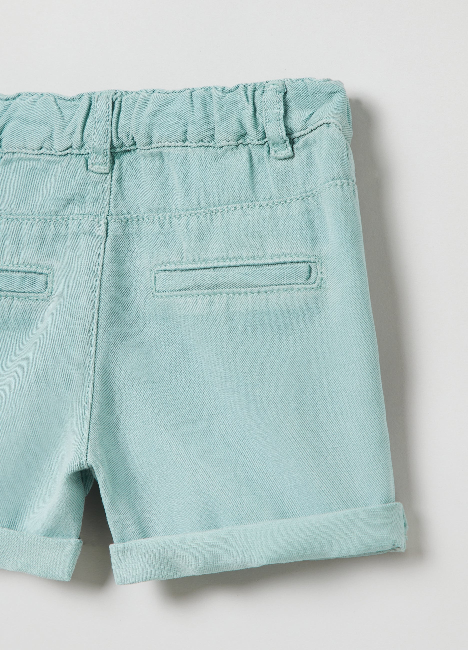 Ovs Kids Boy Lyocell And Linen Shorts With Pockets