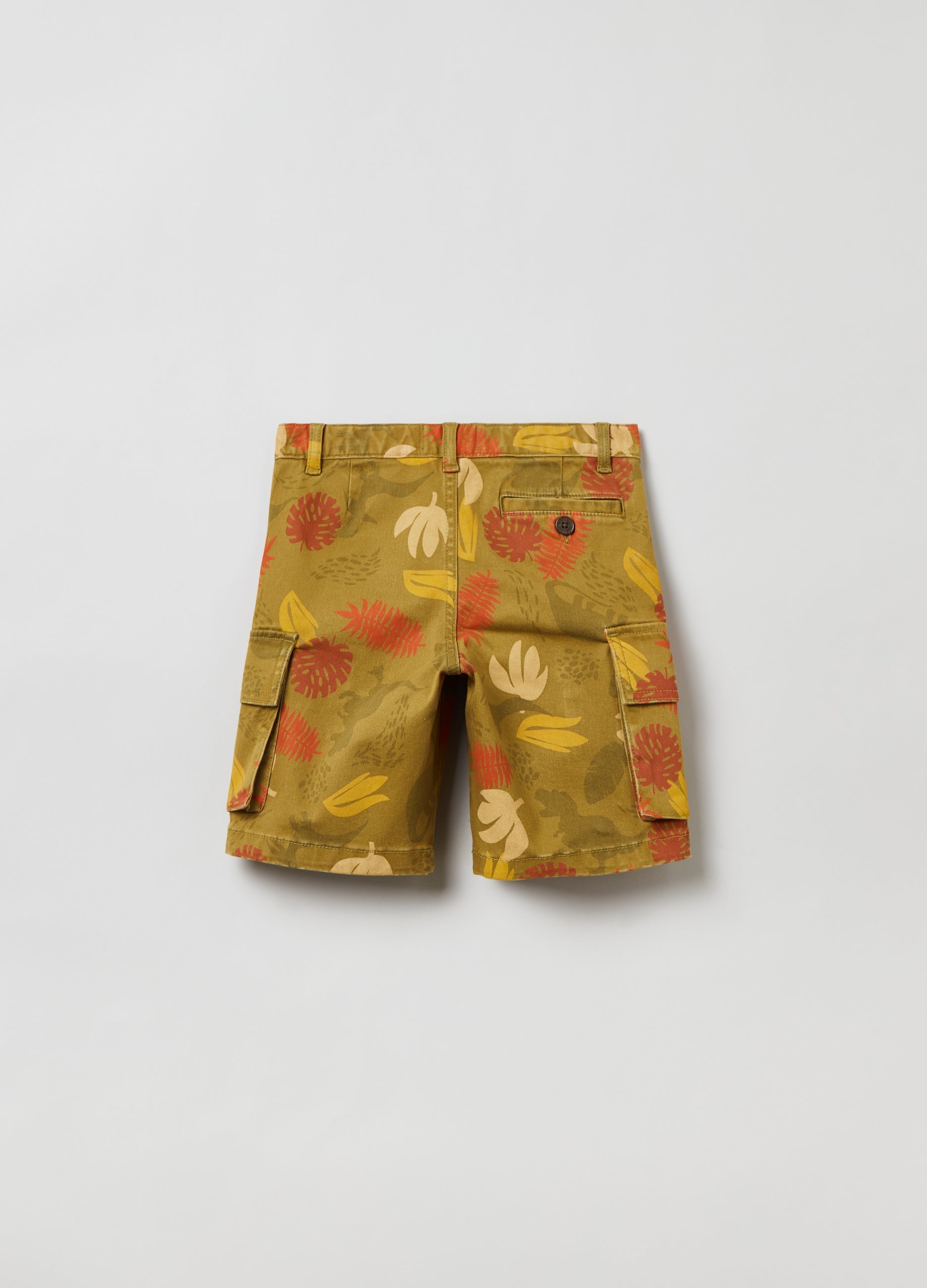 Ovs Kids Boy Grand&Hills Bermuda Cargo Shirts With Print