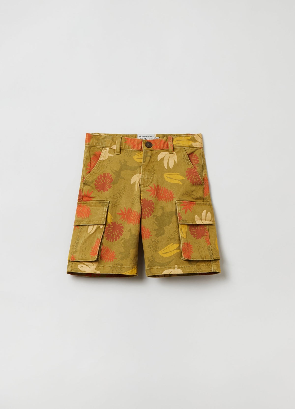 Ovs Kids Boy Grand&Hills Bermuda Cargo Shirts With Print