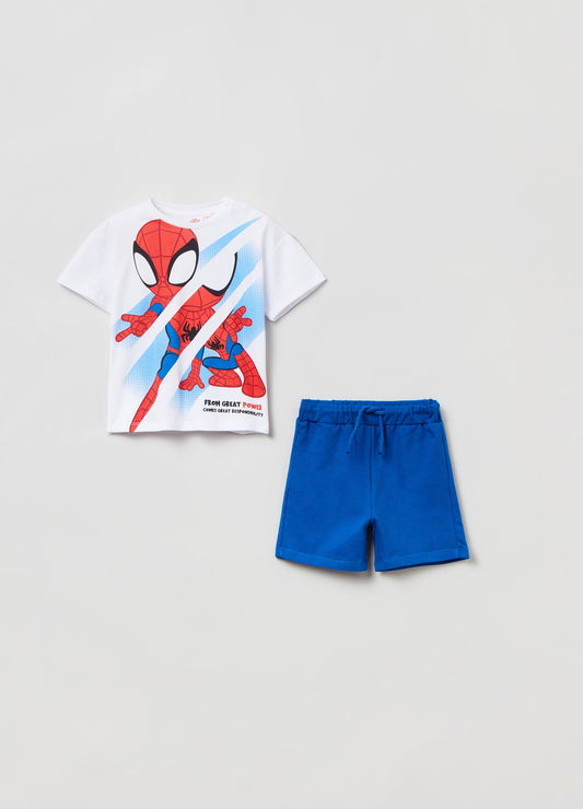 OVS Kids Boy Jogging Set With Marvel Spider-Man Print