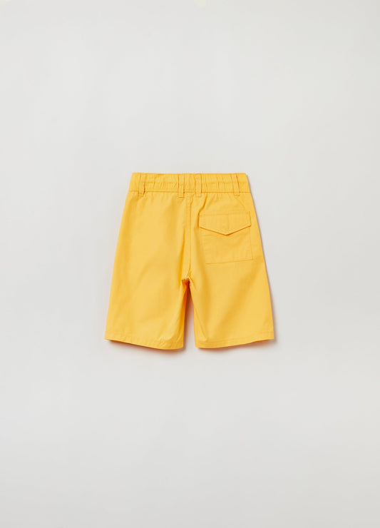 OVS Kids Boy Cotton Bermuda Shorts With Drawstring