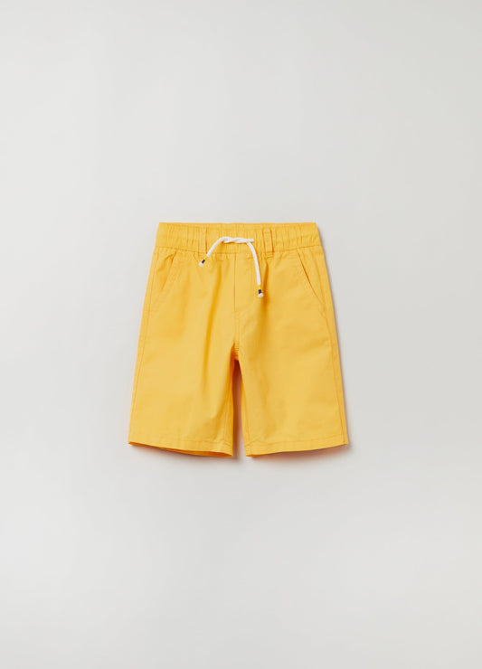 OVS Kids Boy Cotton Bermuda Shorts With Drawstring