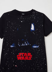 OVS Kids Boy Star Wars Print Cotton T-Shirt