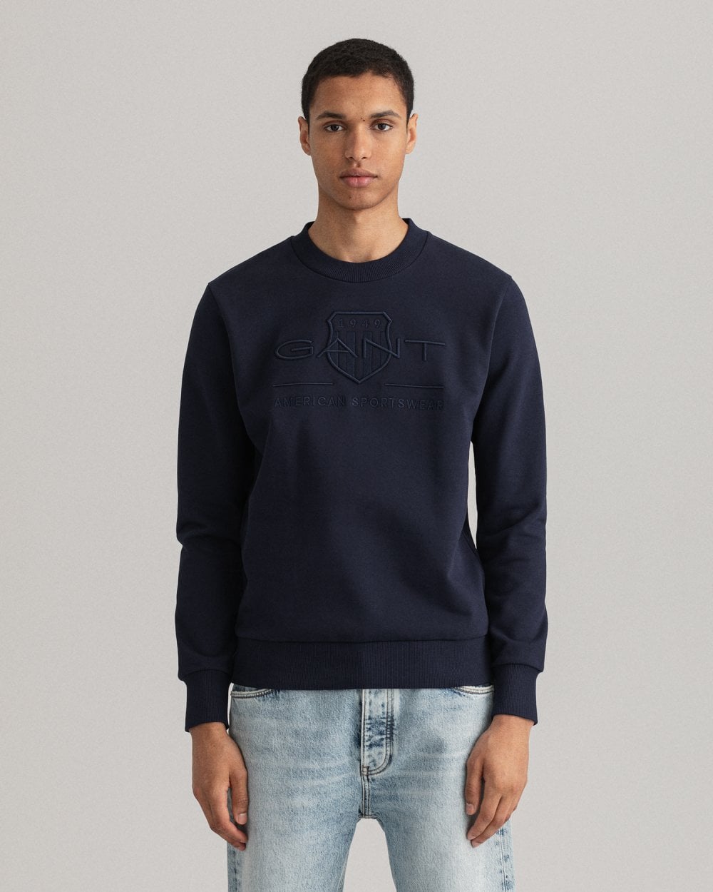 Gant Tonal Shield Crew Neck Sweatshirt