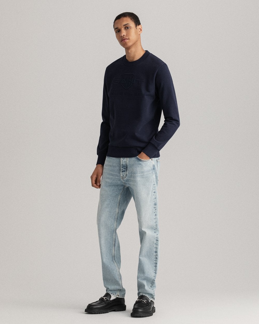 Gant Tonal Shield Crew Neck Sweatshirt