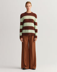 GANT High-Waisted Wide Check Pants