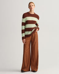 GANT High-Waisted Wide Check Pants