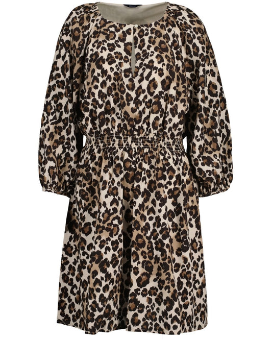 Gant D2. Leopard Boat Neck Dress
