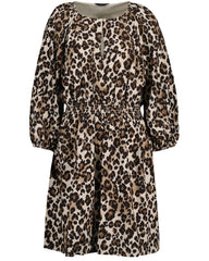 Gant D2. Leopard Boat Neck Dress