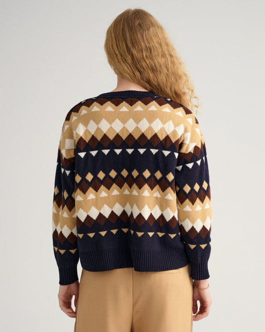 Gant Fairisle Crew Neck Sweater