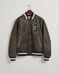 Gant Leather Gant Varsity Jacket