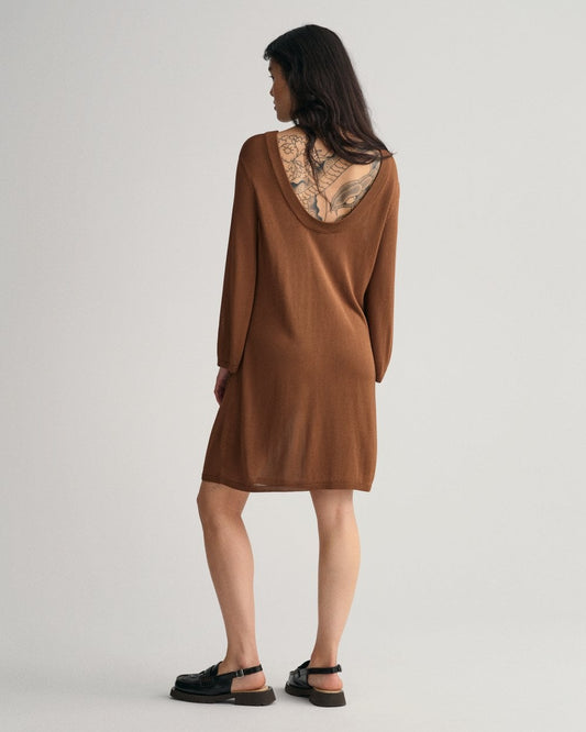 Gant Open-Back Knit Dress