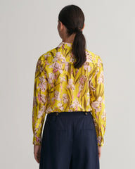 Gant Regular Fit Iris Print Cotton Silk Shirt