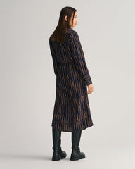 GANT Regular Fit Rope Stripe Wrap Dress