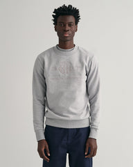 Gant Tonal Shield Crew Neck Sweatshirt