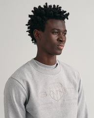 Gant Tonal Shield Crew Neck Sweatshirt