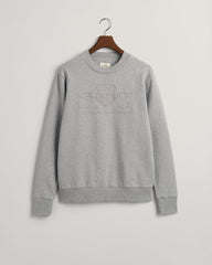 Gant Tonal Shield Crew Neck Sweatshirt