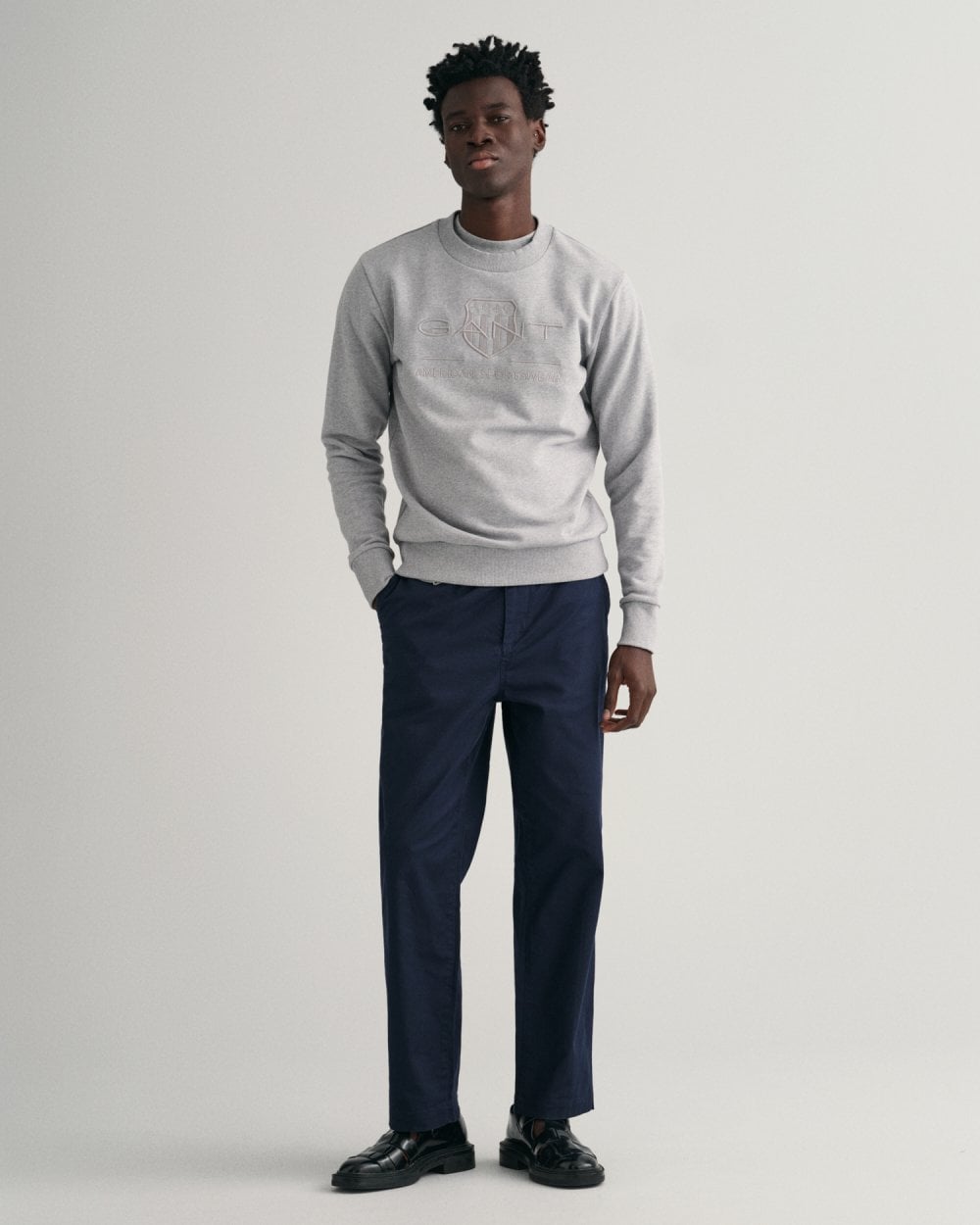Gant Tonal Shield Crew Neck Sweatshirt