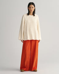 GANT High-Waisted Wide Leg Corduroy Pants