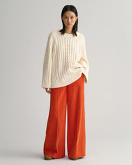 GANT High-Waisted Wide Leg Corduroy Pants