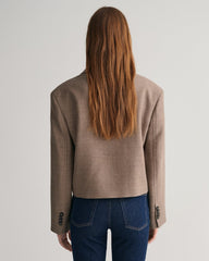 Gant Cropped Wool Blazer Jacket