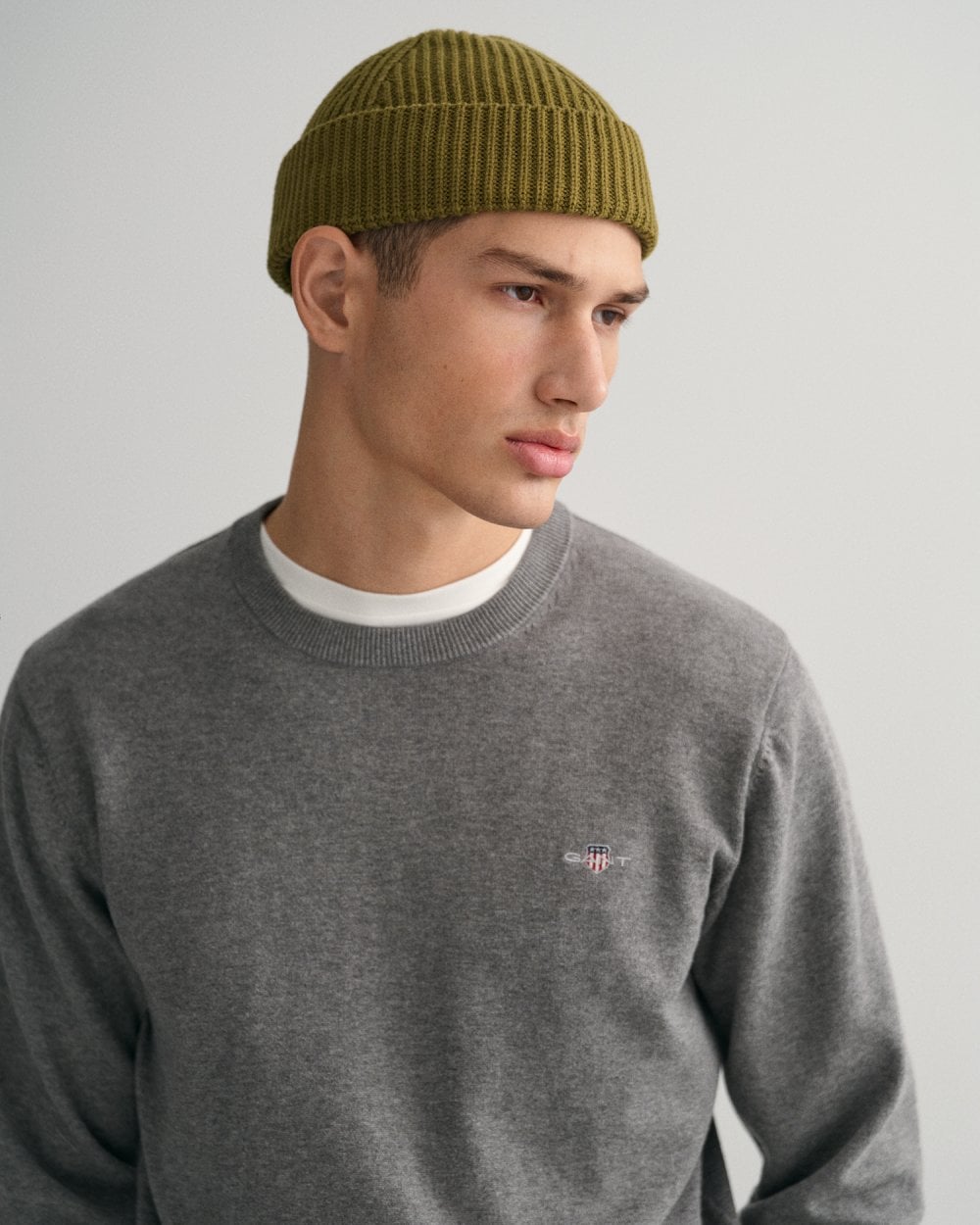 Gant Classic Cotton Crew Neck Sweater