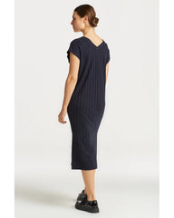 GANT Linen Rib Sleeveless V-Neck Dress