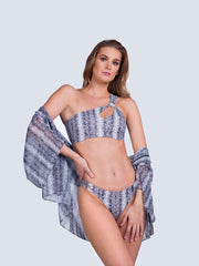 Ls Lingerie Single Shoulder Swim Top