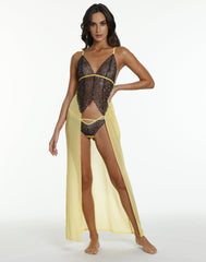 Ls Lingerie Sexy Long Slip