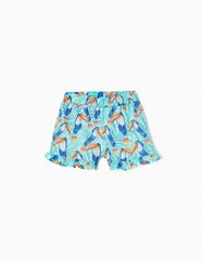 Zippy Cotton Shorts For Girls Parrots