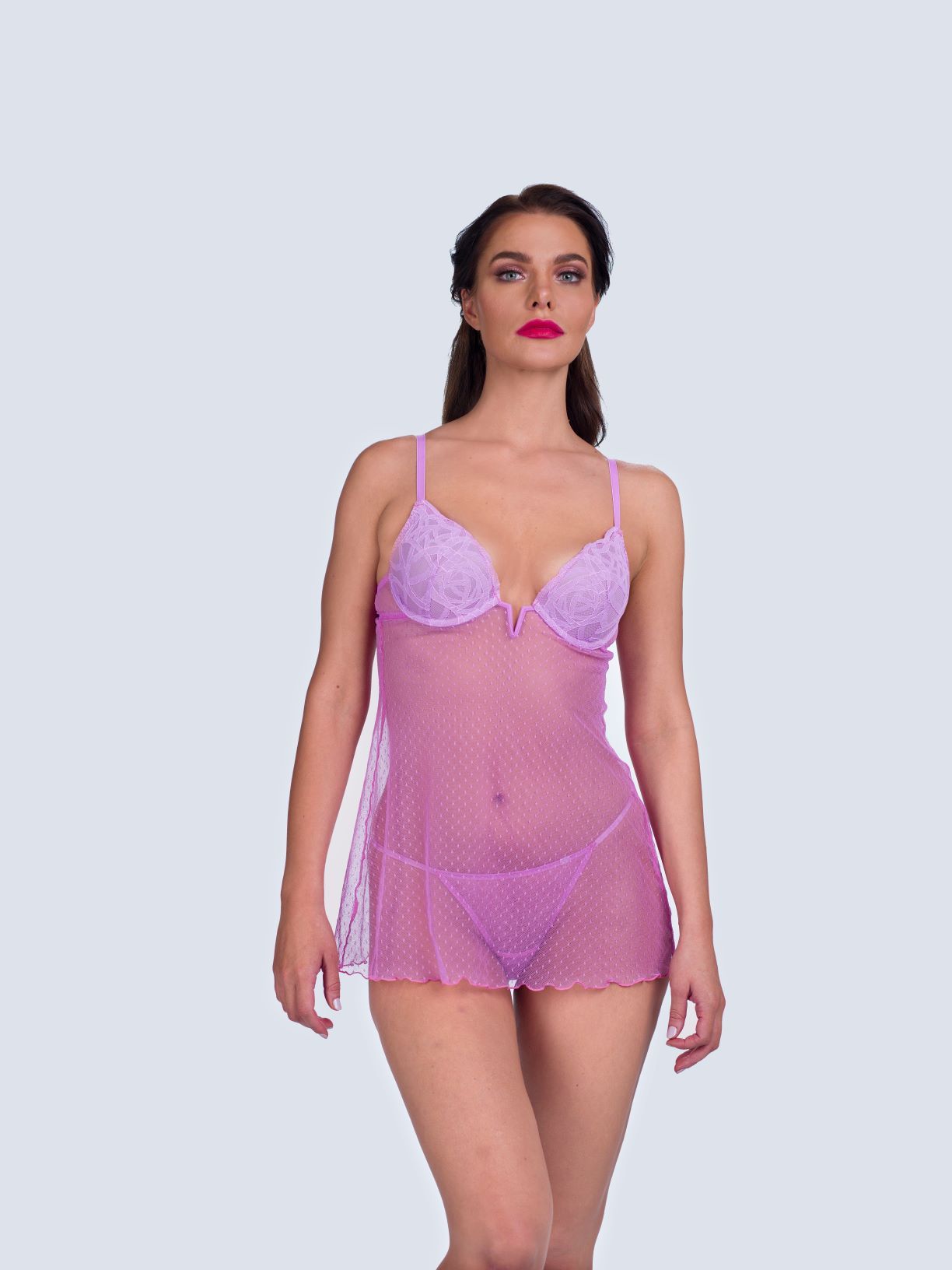 Ls Lingerie Cupped Babydoll