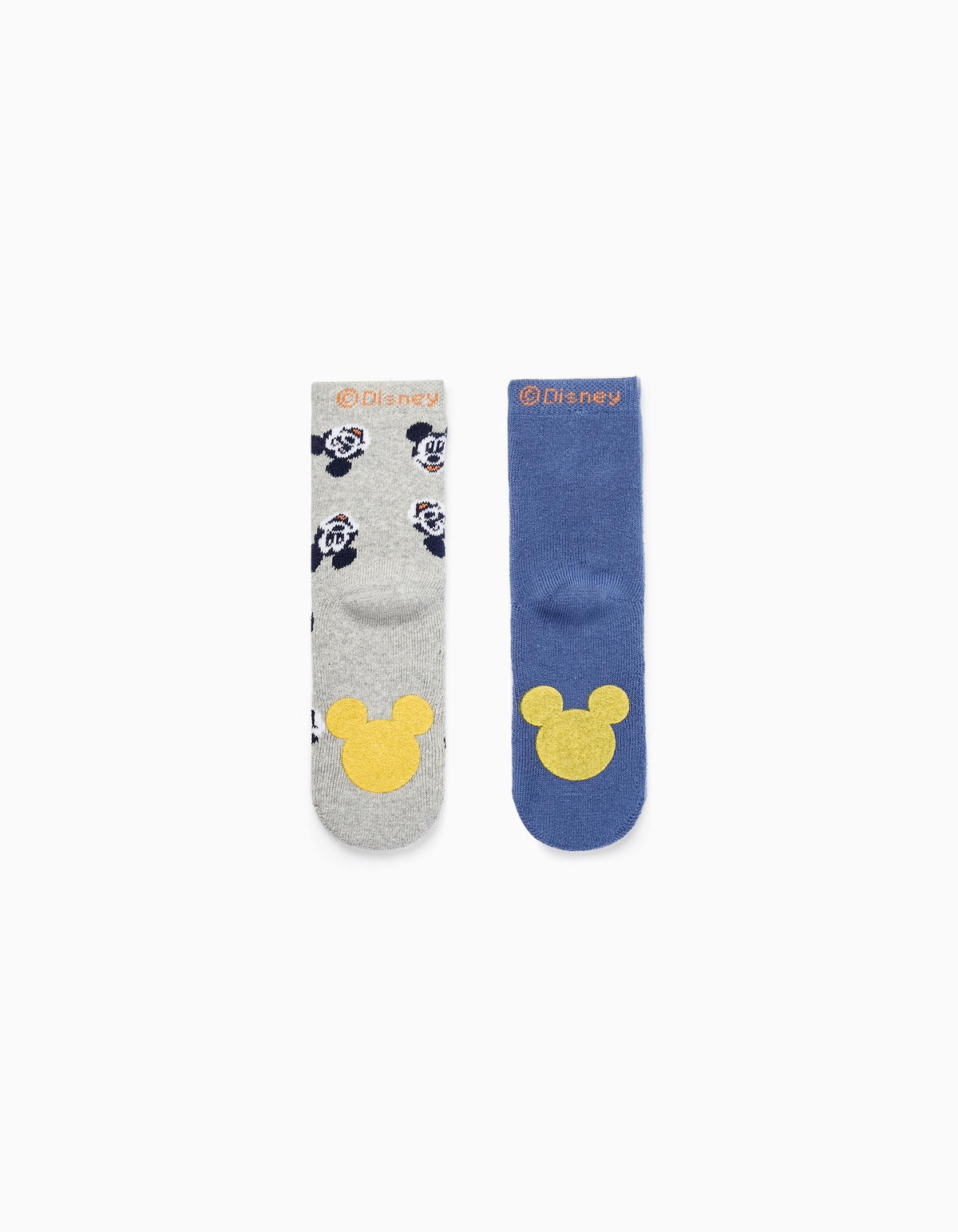 Zippy Baby Boys 'Mickey' 2-Pack Non-Slip Socks