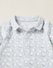 Zippy Short Sleeve Jumpsuit For Newborns Frogs