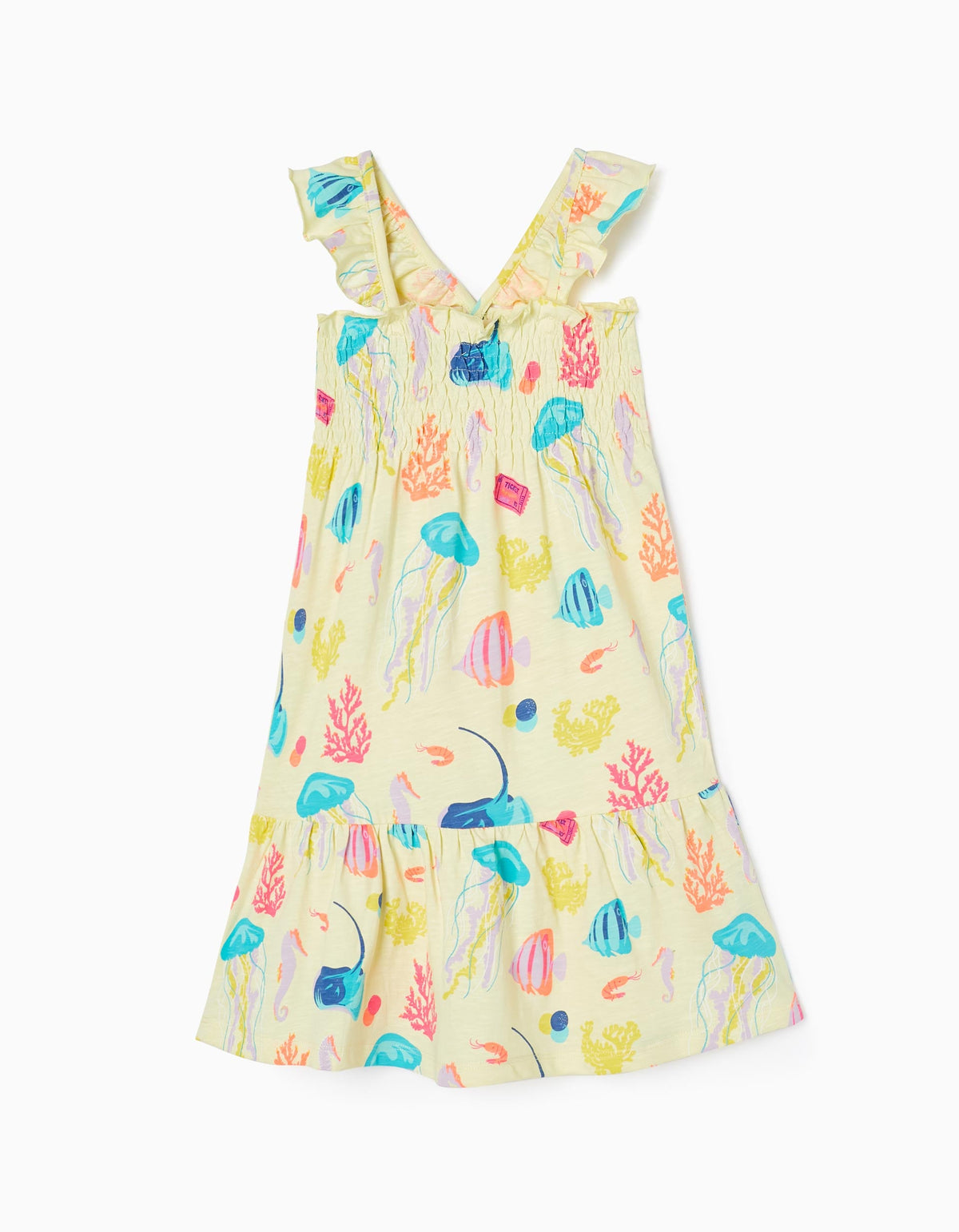 Zippy Cotton Dress For Girls Ocean
