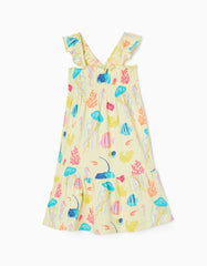 Zippy Cotton Dress For Girls Ocean