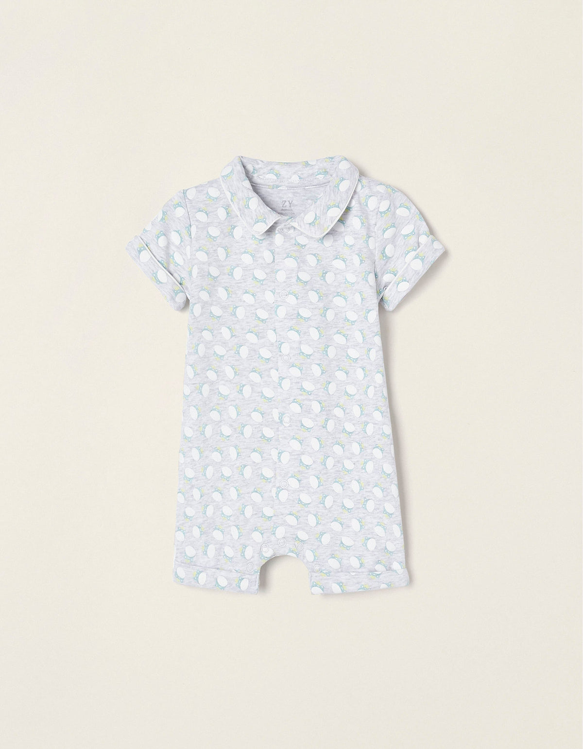 Zippy Short Sleeve Jumpsuit For Newborns Frogs