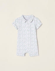 Zippy Short Sleeve Jumpsuit For Newborns Frogs
