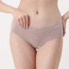 La Senza Lace Trim Hipster Brief- Sphinx