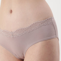 La Senza Lace Trim Hipster Brief- Sphinx
