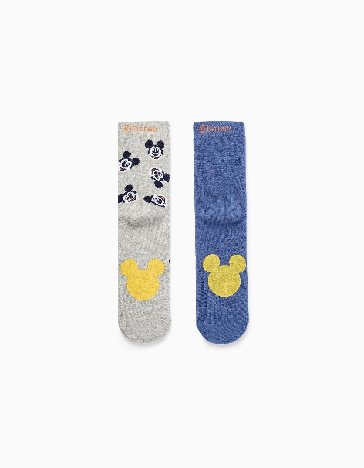Zippy Boys 'Mickey' 2-Pack Non-Slip Socks