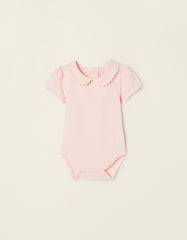 Zippy Short Sleeve Cotton Bodysuit For Newborn Baby Girls
