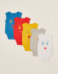 Zippy Baby Boy 5 Pack Bodysuits