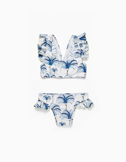 Zippy Ruffled Bikini Uv 80 Protection For Girls