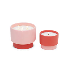 Paddy Wax Color Block 6Oz Coral Ceramic Sparkling Grapefruit