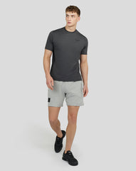 Men'S Mesh Mix T-Shirt - Charcoal Marl