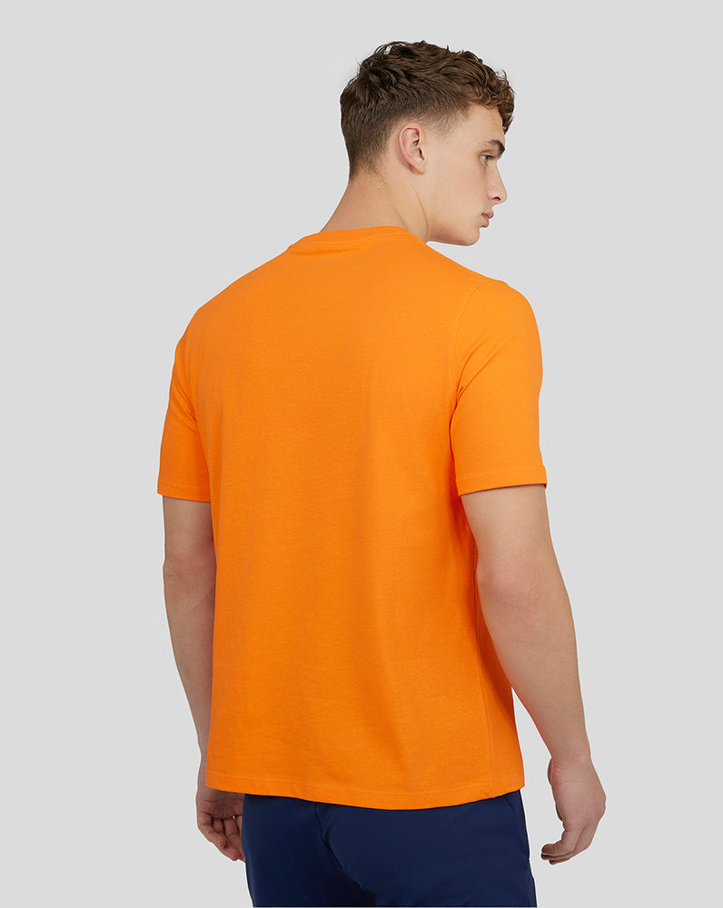 Men'S Embroidered Logo T-Shirt - Orange