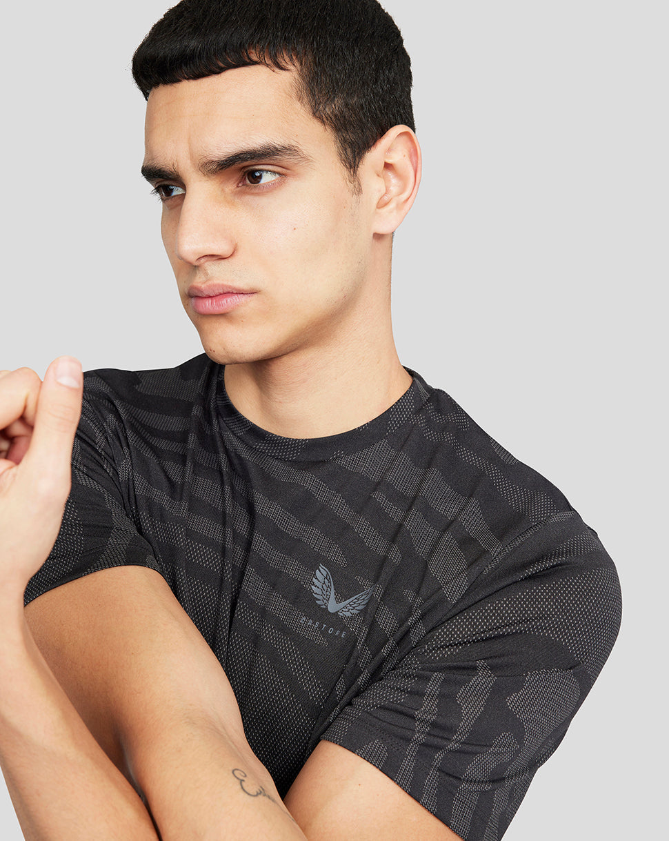 Black Classic Core Tech Tee