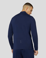 Men’S Active Long Sleeve Performance 1/4 Zip Midlayer Top - Navy