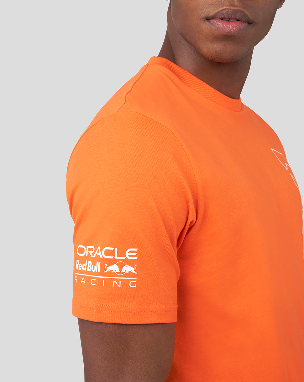 Oracle Red Bull Racing Unisex Driver Max Verstappen T-Shirt - Exotic Orange